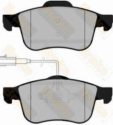 BRAKE ENGINEERING pa1683 -  Комплект тормозных колодок, дисковый тормоз